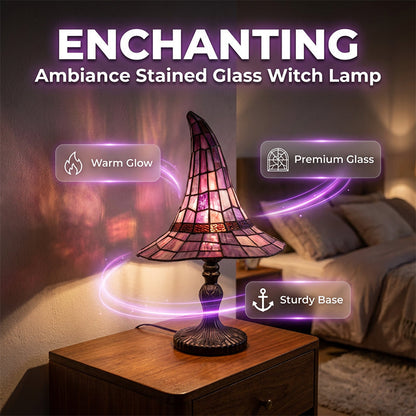 🔥🎁Nyhet 50 % RABATT🔥Förtrollande häxlampa i färgat glas