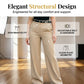 👖 BEGRÄNSAD TID – 50 % RABATT! ✨ Högmidjade draperade vida byxor – flytande tyg, smickrande siluett & förlänger benen visuellt 💃