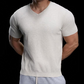 🔥🎁Nyhet 50 % RABATT🔥🦶 Andningsbar V-ringad Stickad T-shirt