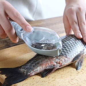 🐟🔥 Köp 1, få 1 gratis⏰ Bärbar Fiskfjällsskalare – Ta Bort Fiskfjäll Snabbt & Enkelt Utan Onödigt Spill 🔪✨