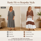 🔥🎁Nyhet 50 % RABATT🔥👗🌸 Elegant V-ringad maxiklänning med knappar fram