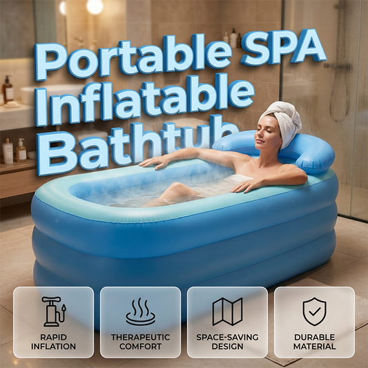 🛀✨ 50% RABATT! Uppblåsbart badkar för vuxna – portabel wellness-oas för trädgård, balkong eller hem 💧