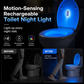🔥🎁Nyhet 50 % RABATT🔥🔥🚽✨ Toalettbelysning med rörelsesensor – RGB-belysning, uppladdningsbar, desinficerande och rolig!
