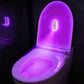 🔥🎁Nyhet 50 % RABATT🔥🔥🚽✨ Toalettbelysning med rörelsesensor – RGB-belysning, uppladdningsbar, desinficerande och rolig!