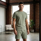 🔥🎁Nyhet 50 % RABATT🔥Set med lättviktig T-shirt och shorts för män i fritidsstil
