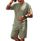 🔥🎁Nyhet 50 % RABATT🔥Set med lättviktig T-shirt och shorts för män i fritidsstil