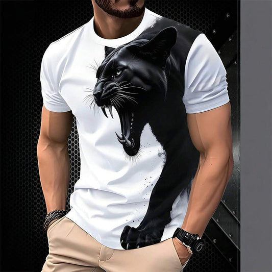 🔥🎁Nyhet 50 % RABATT🔥Herr Andningsbar Grafisk T-Shirt