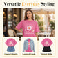 🔥🎁Nyhet 50 % RABATT🔥Unisex-T-shirt i lös passform med vintage-tvättat daisy-mönster