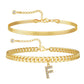 🔥🎁Nyhet 50 % RABATT🔥📿✨ Halsband med initialer – vattentåligt, allergivänligt, en perfekt present!