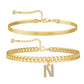 🔥🎁Nyhet 50 % RABATT🔥📿✨ Halsband med initialer – vattentåligt, allergivänligt, en perfekt present!