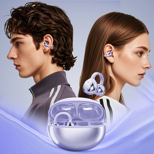 🔥🎁Nyhet 50 % RABATT🔥Bluetooth 5.4 Clip-On Open Ear-öronsnäckor med brusreducering