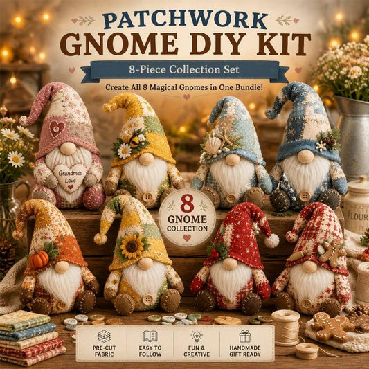 🔥🎁Nyhet 50 % RABATT🔥DIY-sömnadskit för lapptomte