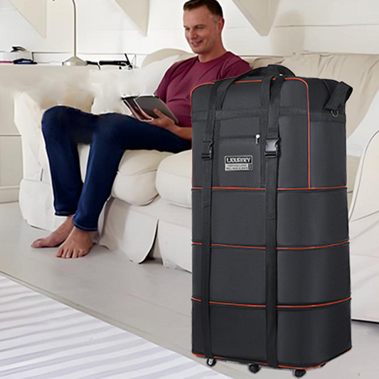 🔥 50 % RABATT! 🧳 Vattentät XXL-resväska i Oxford-tyg ✨ Extra stor kapacitet, hopfällbar och perfekt för resor, flytt och incheckat bagage