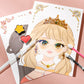👑 50% RABATT NU! 🎨 Prinsess Papper Smink Kreativt Kit – Sminklek Utan Röra – Allt-i-ett Set med Klistermärken & Diamantmålning – Perfekt för Kreativa Barn 🖍️