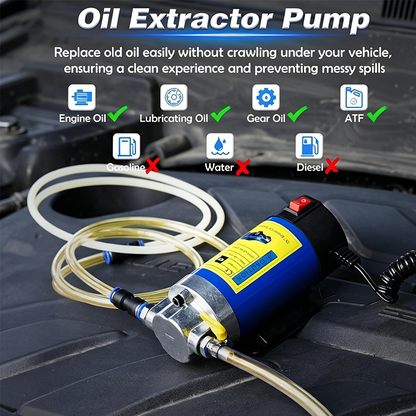 ⚡ 50% RABATT NU! 🔧 Portable Engine Oil Transfer Pump – Ren Kopparmotor & Aluminiumlegering – Perfekt för Oljebyte & Vätskeöverföring – Kompakt & Portabel 🚗