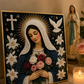 🔥🎁Nyhet 50 % RABATT🔥DIY Faith Diamond Art – hängningssats