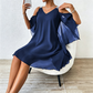 🔥🎁Nyhet 50 % RABATT🔥✨ Elegant V-ringad damklänning – vackert fall, feminin stil och perfekt för sommaren