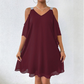 🔥🎁Nyhet 50 % RABATT🔥✨ Elegant V-ringad damklänning – vackert fall, feminin stil och perfekt för sommaren
