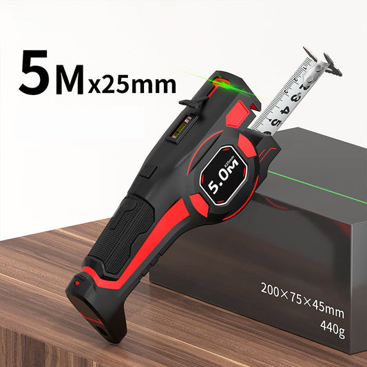 📢📢50% RABATT  NU!! ⏰2-i-1 måttband med laserguide