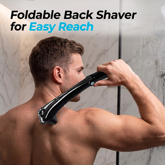 🔥🎁Nyhet 50 % RABATT🔥Elektrisk Ryggtrimmer för Män med 180° Vikbart Handtag