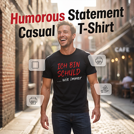 👕 50% RABATT NU! Rolig tysk slogan t‑shirt – djärvt tryck på fram & bak – andningsbar premiumblandning – perfekt för avslappnade utflykter och att starta samtal 🇩🇪✨