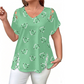 🛍️ 50 % rabatt – Oversized dam-T-shirt med hjärtmönster och snörningsdetaljer – avslappnad stil, andas bra och mångsidig för vardagen ❤️