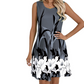 🔥🎁Nyhet 50 % RABATT🔥Casual ärmlös tankklänning med blommönster för damer