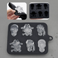 🛒Köp 1, få 1 gratis💀 3D Skalle Silikonisform med lock – Enkel formning & lätt uttagning – Perfekt för festdrycker och hemmabruk 🧊