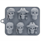 🛒Köp 1, få 1 gratis💀 3D Skalle Silikonisform med lock – Enkel formning & lätt uttagning – Perfekt för festdrycker och hemmabruk 🧊