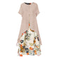 ⏳50 % rabatt under en begränsad tid⏰Casualklänning för damer med blommönster i lager-på-lager-stil💐👗