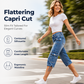 🔥🎁Nyhet 50 % RABATT🔥👖 Vintage-inspirerade capri-jeans i cargostil med dragsko i nederkanten – praktiska fickor och avslappnad stil för dagar i stan