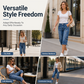 🔥🎁Nyhet 50 % RABATT🔥👖 Vintage-inspirerade capri-jeans i cargostil med dragsko i nederkanten – praktiska fickor och avslappnad stil för dagar i stan