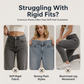 🔥🎁Nyhet 50 % RABATT🔥👖 Vintage-inspirerade capri-jeans i cargostil med dragsko i nederkanten – praktiska fickor och avslappnad stil för dagar i stan