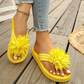 🌸 50% RABATT NU! Blommiga flip‑flops – lätta sommarsandaler – elegant blomsterdesign, mjuk sulor & hållbart PU‑material – perfekt för stranden, stan och sommarens alla äventyr ☀️✨
