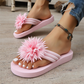 🌸 50% RABATT NU! Blommiga flip‑flops – lätta sommarsandaler – elegant blomsterdesign, mjuk sulor & hållbart PU‑material – perfekt för stranden, stan och sommarens alla äventyr ☀️✨