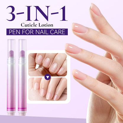 📢🔥🎁Köp 1, få 1 gratis🔥 ⏰ 3-i-1 Nagelbandspenna – Fuktar, Reparerar & Vårdar – Din Fickvänliga Nagelvårdsessential 💅✨