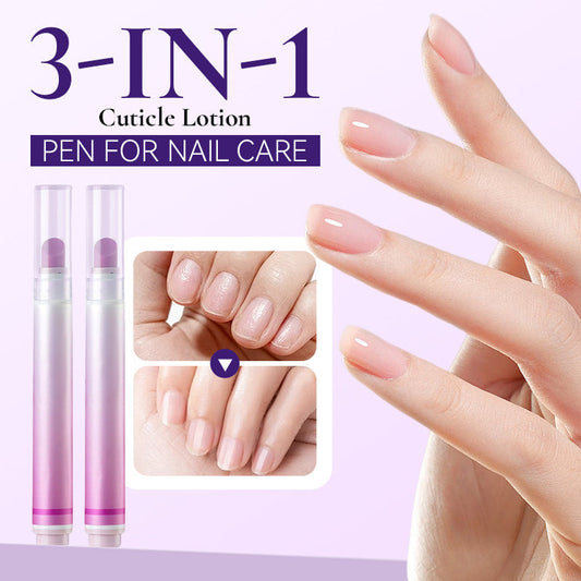 📢🔥🎁Köp 1, få 1 gratis🔥 ⏰ 3-i-1 Nagelbandspenna – Fuktar, Reparerar & Vårdar – Din Fickvänliga Nagelvårdsessential 💅✨