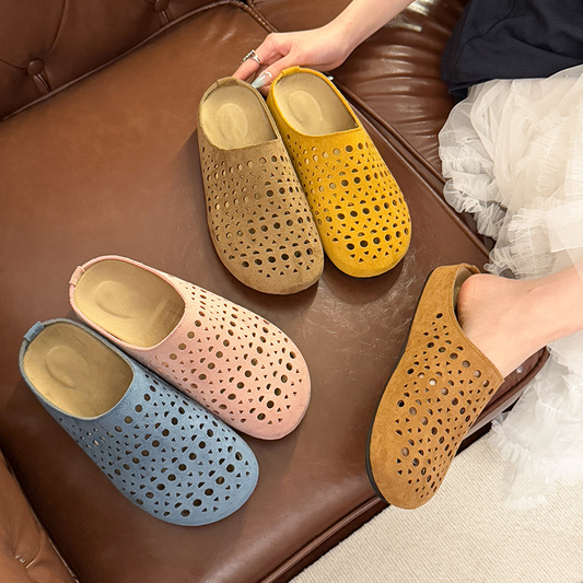 👡 50 % RABATT NU! 🌬️ Andningsbara mjuka nättofflor – 360° ventilation, lättvikt & dämpad komfort – perfekt för hemmet och utomhus ☀️