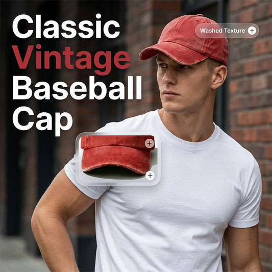 🔥🎁Nyhet 50 % RABATT🔥Unisex vintage basebollkeps