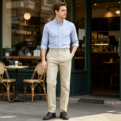 🔥🎁Nyhet 50 % RABATT🔥Slim-fit-byxor för män i fritidsstil med elastisk midja