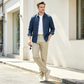🔥🎁Nyhet 50 % RABATT🔥Slim-fit-byxor för män i fritidsstil med elastisk midja