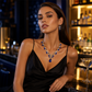 Köp 2, få 1 gratis🔥 ✨ Set med halsband och örhängen med glittrande droppformade hängsmycken – strassdetaljer, matchande design & lätt att bära – perfekt för bröllop och fest 💎