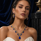 Köp 2, få 1 gratis🔥 ✨ Set med halsband och örhängen med glittrande droppformade hängsmycken – strassdetaljer, matchande design & lätt att bära – perfekt för bröllop och fest 💎