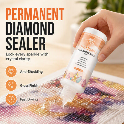 💎 Snabbtorkande försegling för diamond painting – ger extra glans och skyddar ditt handgjorda konstverk mot damm ✨