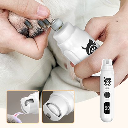 🎁 Nyhet – 50 % rabatt 💥Pet Low-Noise Digital Display Electric Nail Grinder
