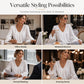 🔥🎁Nyhet 50 % RABATT🔥Elegant enfärgad blus med V-ringning för damer