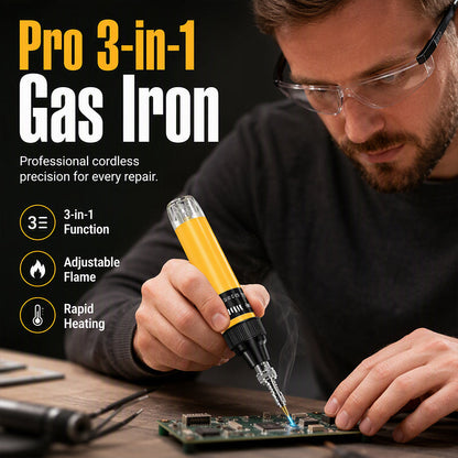 🔥🎁Nyhet 50 % RABATT🔥🔧 Alltid redo för reparationer – trådlös butanlödpenna 3-i-1 för lödning, värmearbete och skärning
