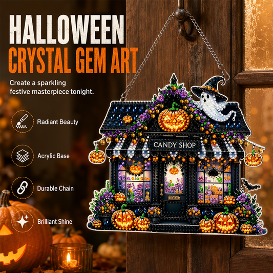 🔥🎁Nyhet 50 % RABATT🔥Halloween-kit för att göra egna glittrande konstverk att hänga upp