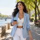 ☀️🧥Nyheter – Elegant kofta-blazer – mjukt fall och mångsidiga stylingmöjligheter, från kontoret till kvällen