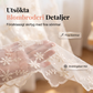 📢📢50 % RABATT !! ⏰Broderad blommig knytbar skir gardin